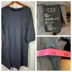 COS  Wool Blend Shift Dress‎ Womens US 6 Oversized Gray Tunic Lagenlook Scandi Photo 1