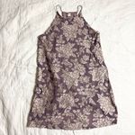 Lazy sundays  Anthro Fairy Floral Texture Boho Mini Sleeveless Halter Dress Sz M Photo 10