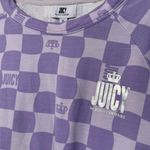 Juicy Couture XL Lilac Sky Checked “Preppy” Mini Shirt Dress Photo 3
