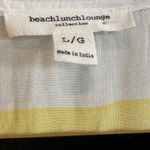 BeachLunchLounge women’s yellow white striped collared dress with collar large Photo 3
