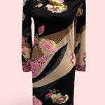 Leonard Paris floral shift stretchy jersey dress luxury 70’s old money vibes Pink Size 6 Photo 1