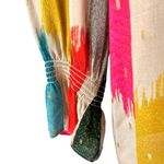 Vilagallo Velma Top Rainbow Brushstroke Gold Metallic Blouse NWTS size 44 US 12 Tan Photo 5