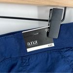 a.n.a  Size 16 Lightweight Stretch Cotton Navy Blue Drawstring Waist Shorts Photo 4