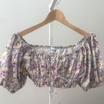 SNDYS Sicily Top in Lilac Floral Size 4 (small) Purple Photo 4