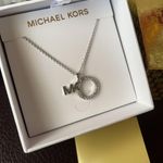 Michael Kors Silver Brass Necklace MKJ7326040 NEW Photo 4