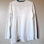 Wilt White Long Sleeve V Neck Top Size Large Photo 7