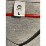 Senita Athletics  Boyfriend Long Sleeve Shirt Size L Grey Photo 2