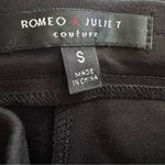 Romeo + Juliet Couture Crisscross Lace Front Black Trousers Dress Pants Size S Photo 5