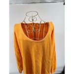 Aerie yellow orange women’s sweatshirt size medium 100% cotton Photo 3