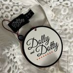 NWT Dolly and Dotty Tess Lace Embroidered Twirl Dress Rockabilly Retro Women’s 4 White Photo 8
