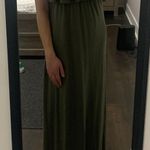 Long Dark Green Maxi Dress Size M Photo 0