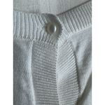 Adrianna Papell Classic Pearl Button Cardigan Soft Knit White Women's Medium Photo 5
