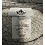 Disney  Parks Crewneck Sweatshirt Small Sequin Mickey Mouse Gray Pullover Cropped Photo 3
