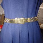 Gold Chain Size 32 Link Double Link Belt Buckle Vintage Style Adjustable Plated Photo 5