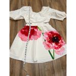 EXPRESS NWOT‎  Floral Puff Sleeve Cutout Mini Dress Sz XS Photo 9