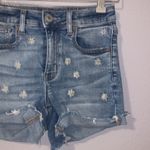 American Eagle Outfitters Embroidered flowers super stretch jean shorts Photo 2