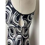 Arden B 90s Y2K 60s Mod Dress Op Art Geometric Silk Blend Racerback Mini Retro 4 Photo 5