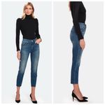 AMO • stix high rise crop jeans in girls night out sz 26 Blue Photo 1