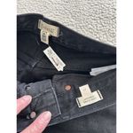 Madewell Button Fly High rise Low-Slung Straight Leg Jeans Black Kent Wash Sz 25 Photo 6