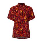R13 Red Flame Tony Short Sleeve Shirt Fire Flames Red Orange Guy Fieri Unisex M Photo 1