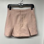 C&A Duda Beat Pink Tweed Pleated Mini Skirt Size Small Preppy Rosa Boucle Photo 3