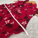 Fashion Bug Vintage Red Floral Sleeveless Button Down Maxi Dress Size 14 Photo 12