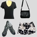 Rampage black strappy front flats! Photo 1