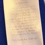 Talbots Therma Warmth Striped Turtleneck Shirt Medium Royal Blue White Pullover Photo 11