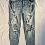 KanCan USA KanCan Paint Splatter Distressed Ripped Boyfriend Jeans in Light Wash - Size 27 Photo 3