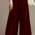 Anthropologie The Somerset Pull-On Wide-Leg Pants: Velvet Edition, Size XS Photo 3