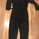 FOR DAYS Organic Twill Long Sleeve Boiler Jumpsuit In Black Utility Size XS Photo 7