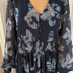 Lucky Brand Casual Cinched Waist Peasant Dress Photo 5