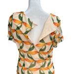 Farm Rio  x ANTHROPOLOGIE  Printed Mesh
Toucan Bird Sun Midi Fitted Dress Sz S Photo 7