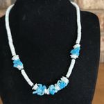 Vintage Puka Shell Necklace Bundle Blue Photo 4