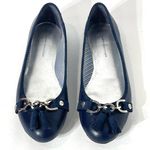 Tommy Hilfiger Navy Slip On Ballet Tassel Flats Size 8 Photo 0