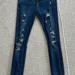ZARA  Trafaluc distressed high rise stretch skinny jeans dark wash denim sz 26/4 Photo 0