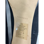Womans Express Slip On Black Faux Suede High Heel Pump Size 10 Photo 8