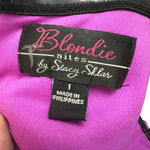 Blondie Nites sequin strapless ruffle mini dress purple ombré with side cut outs Photo 4