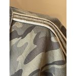 ZARA  Jacket Women Small Green Camo Cotton Sequin Stripe Coat Streetwear Outdoor Photo 8