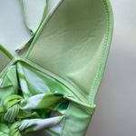 Aerie NWT Padded Perky Triangle Halter Bikini Top Green Size Medium M NEW Photo 7