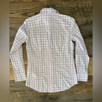 J.Crew Gingham Lightweight Cotton Signature Fit Lilac Button Down Top XSP Casual Photo 6