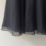 EXPRESS Vintage Y2K 100% Silk Shell Black V-Neck Mini Dress A-Line Sleeveless 12 Photo 11