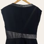 The Kooples  Black Vinyl Faux Leather Trim Mini Dress Size M Photo 6