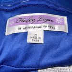 Hailey Logan Woman’s one shoulder dress with all over ruching royal blue size 12 Photo 4