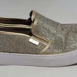 G by Guess Los Angeles Gollys2 Slip-On Sneakers Metallic Gold Glitter Shoe Sz 8M Photo 0