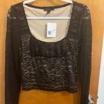 Forever 21  Lace long sleeve top size large NWT Photo 0