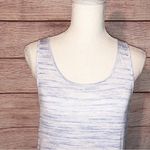 Kensie Kenzie Blue Marled Tunic w/White Floral Lace Back Tank Top Size M Photo 7