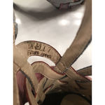 N.Y.L.A. Yaneli Woven Leather High Heel Women Platform Shoes Sandals Heels Sz 7 Purple Photo 10