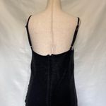 Vintage Y2K Onyx Nite Slip Dress Sz 10 Whimsigoth Vampy Shimmer Sheer Mob Wife Black Photo 4