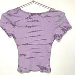  Shrunken Tee in Dark Purple Light Purple with Green Daydreamer XS Photo 1